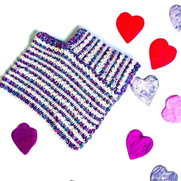 NEW Girls Poncho Crochet Sleeveless Coverup - Picture 2 of 3